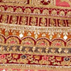 Aurora Red Floral Medallion Patterned Bridal Lehenga